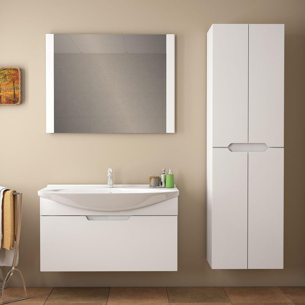 Пенал Dreja QL 50 см, белый