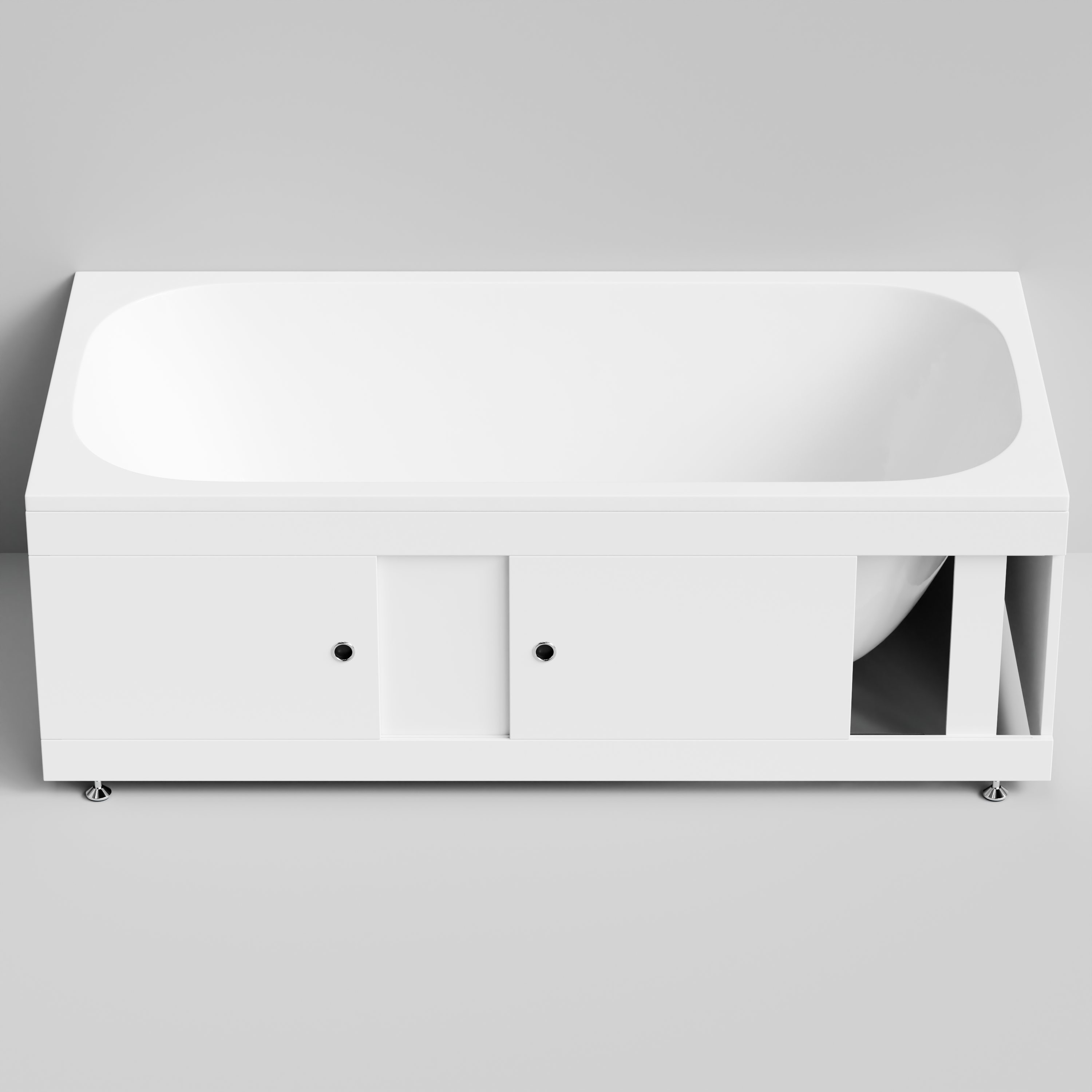 Экран под ванну купе Vod-ok 170 раздвижной белый + 13 цветов