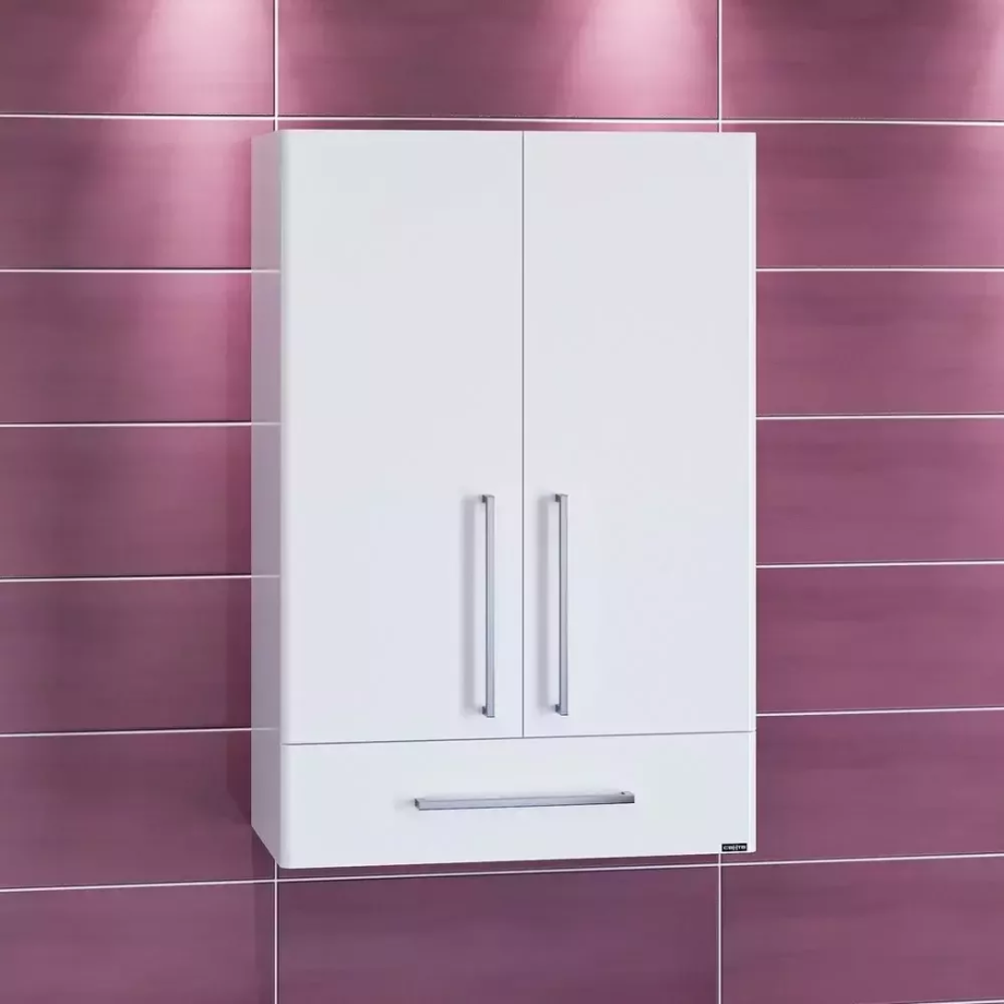 Шкаф навесной Санта Вегас 60 с ящиком, белый