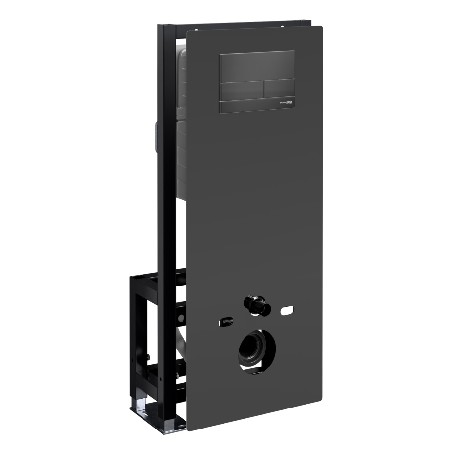 Инсталляция WasserKraft Glan 66TLT.010.ME.BL.MB04 для подвесного унитаза, с кнопкой