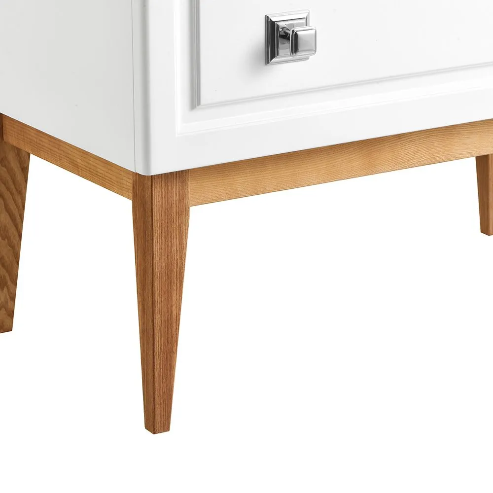 Тумба с раковиной ASB Woodline Каталина 80 напольная, White от магазина Vanna-Vanna.ru!