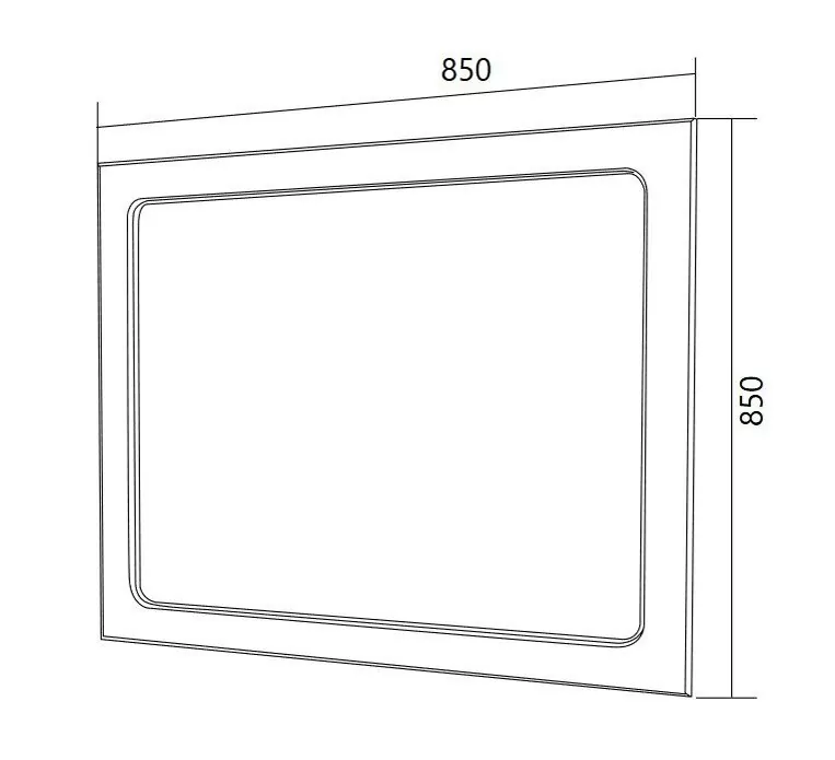 Зеркало 1Marka Прованс 85 белый