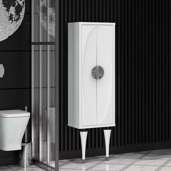 Пенал Opadiris Ибица 50 напольный, белый, серебро