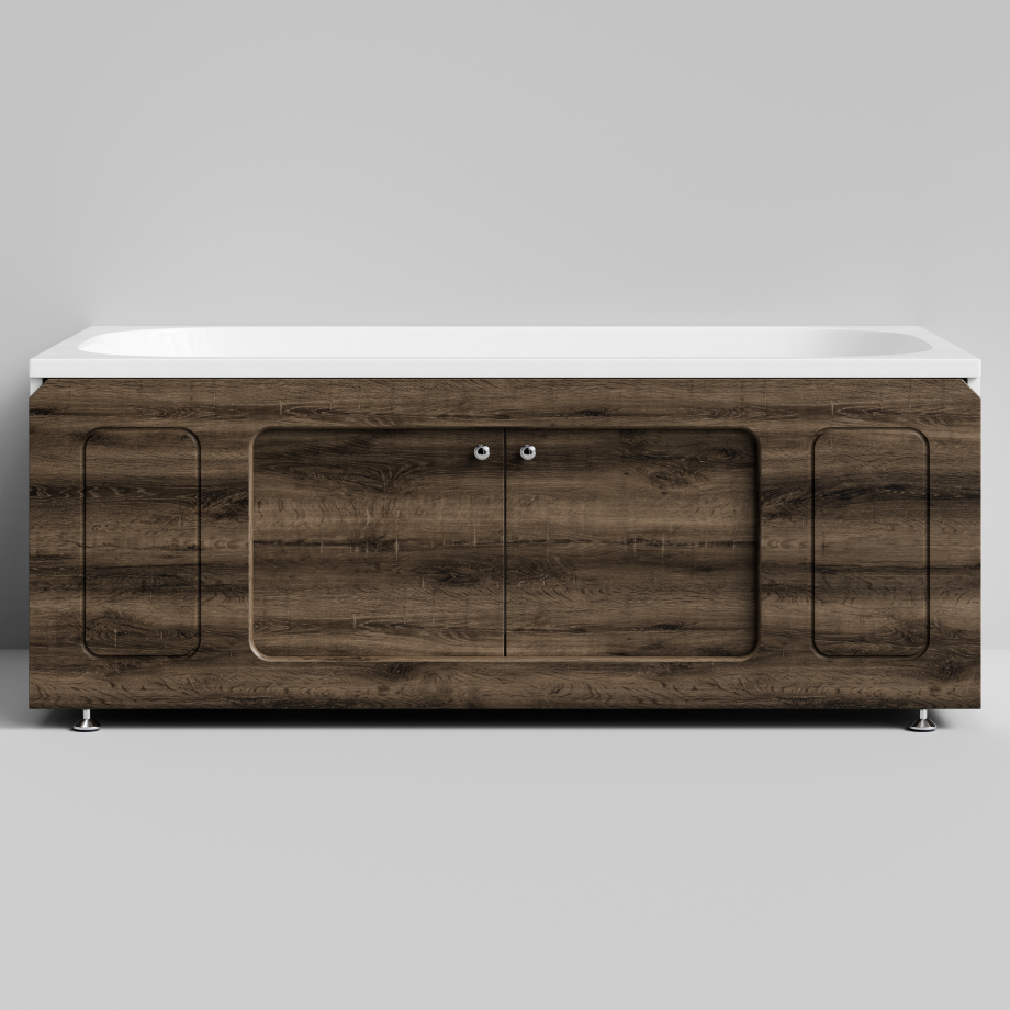 Экран под ванну Vod-ok Лидер 150 раздвижной Дуб крымский коричневый