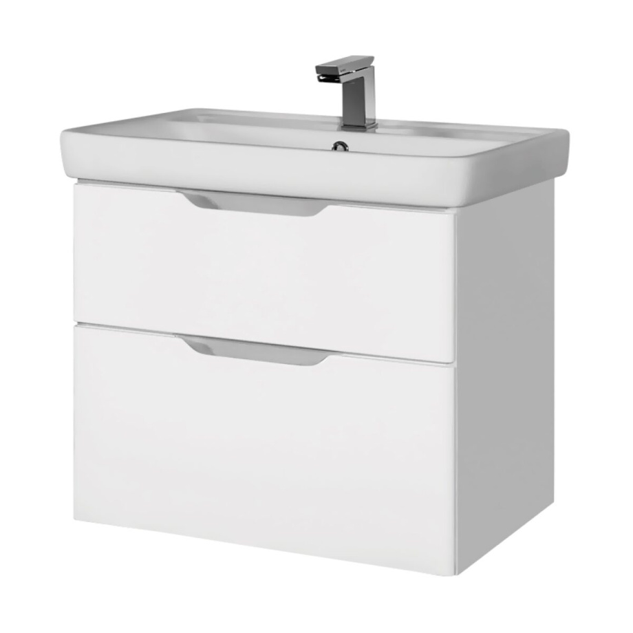 Тумба с раковиной подвесная Dreja Q 80 см, белый