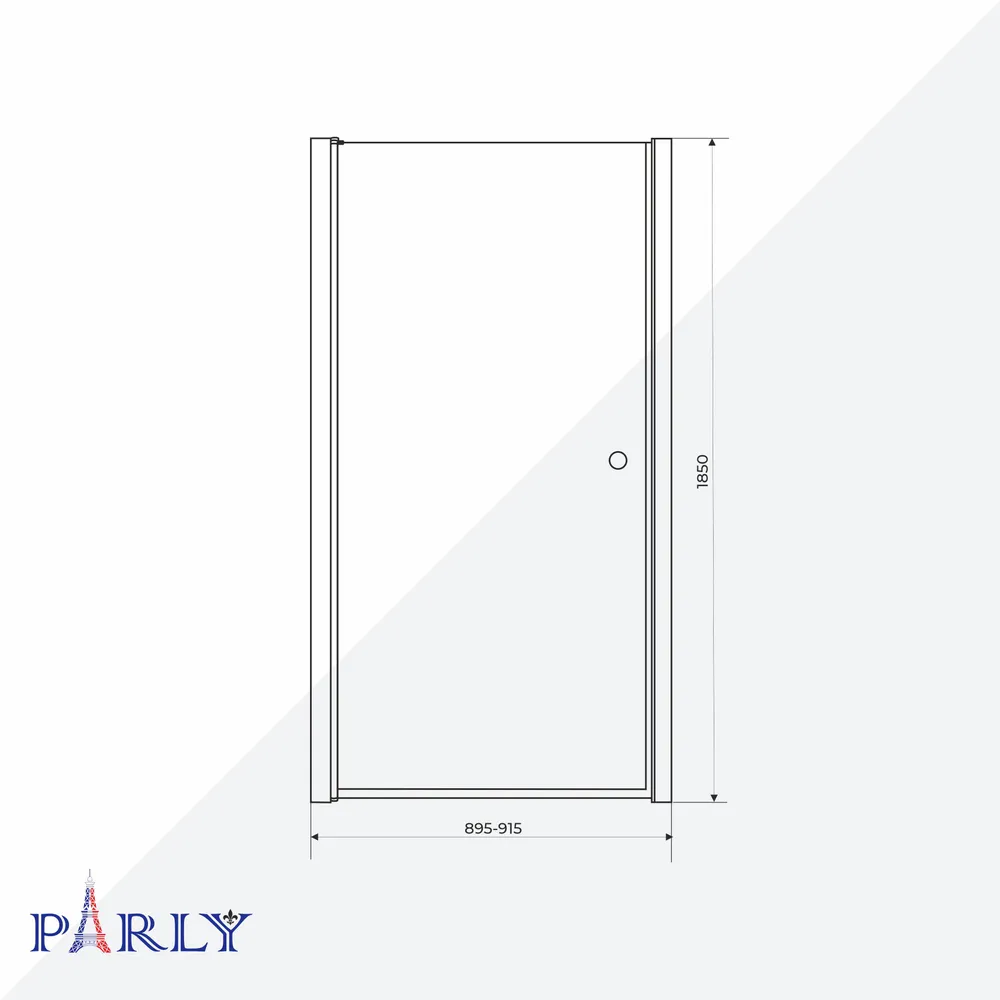 Душевая дверь в нишу PARLY DE90F (90x185)