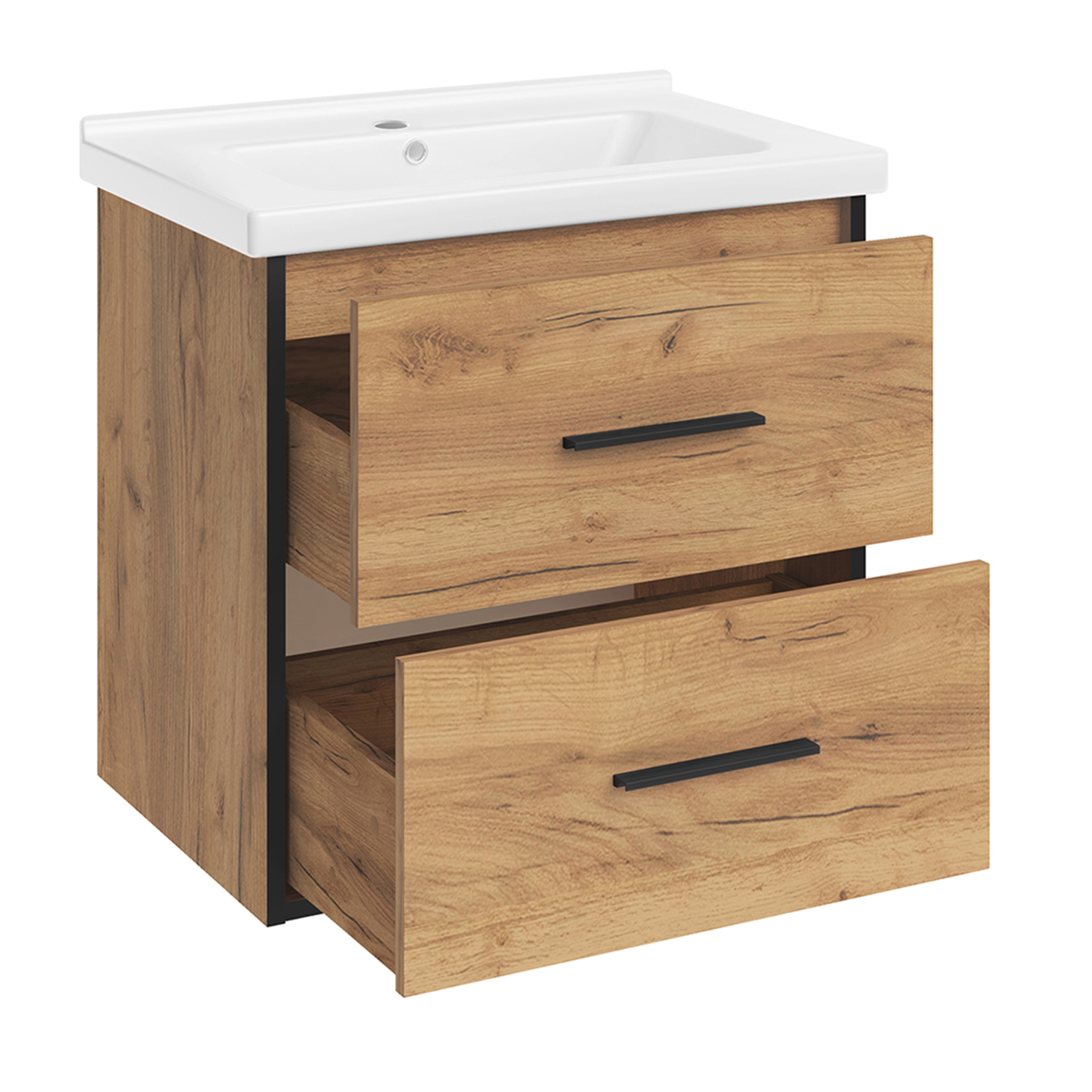 Мебель для ванной Асб-мебель Монца 60 комплект, напольный, дуб золотой