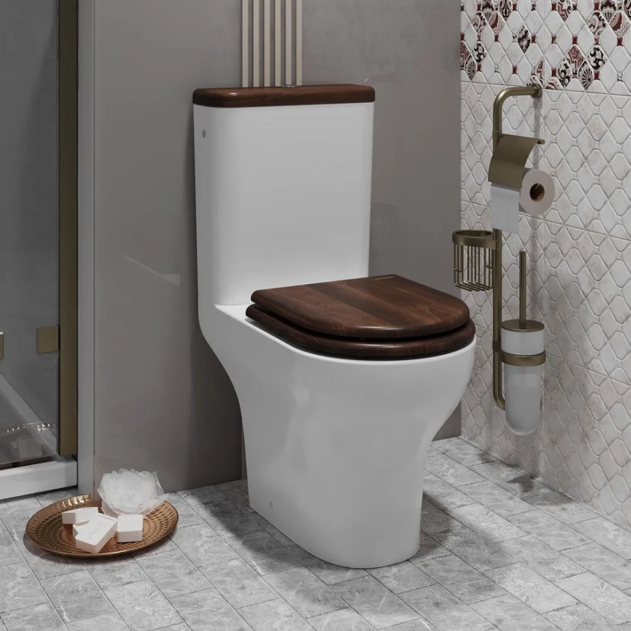 Унитаз-компакт Opadiris Палермо OS24724N белый, светлый орех