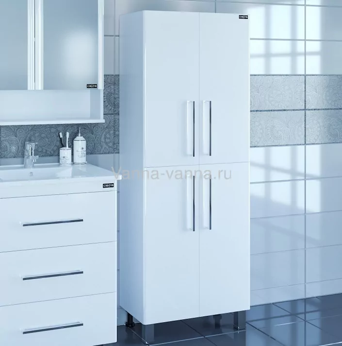 Пенал Санта Вегас 60 напольный, белый