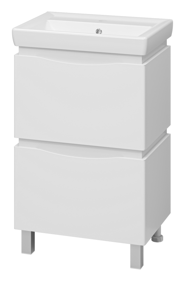 Тумба с раковиной Misty Венера 55 белый