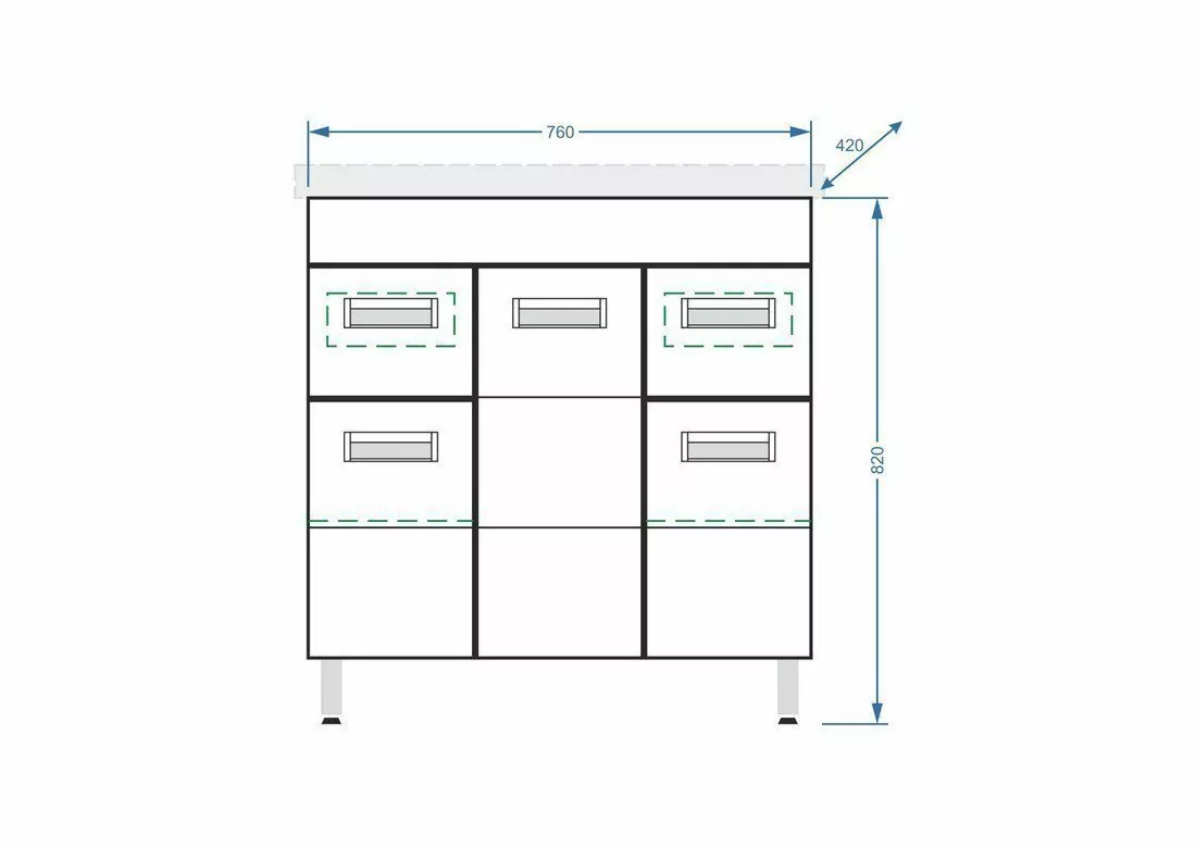 Мебель для ванной Stella Polar Фиора 80 комплект, напольный, белый глянец