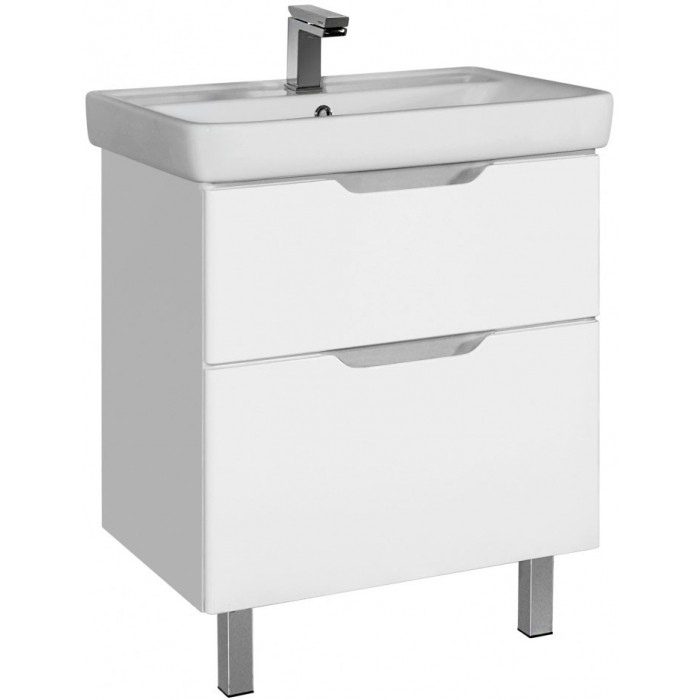 Тумба с раковиной напольная Dreja Q Plus 60 см, белый