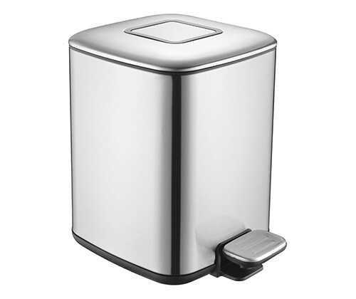 Ведро для мусора WasserKraft K-649 нержавеющая сталь