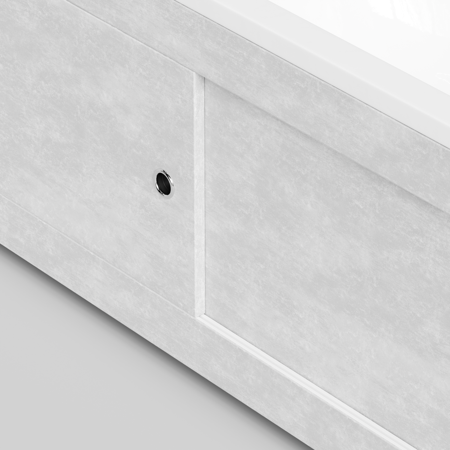 Экран под ванну Vod-ok Купе 170 раздвижной Белый камен