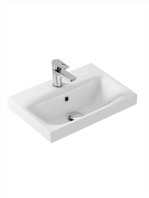 Тумба напольная SanStar Diva 50 с раковиной Moduo 50 белый, Дуб вотан