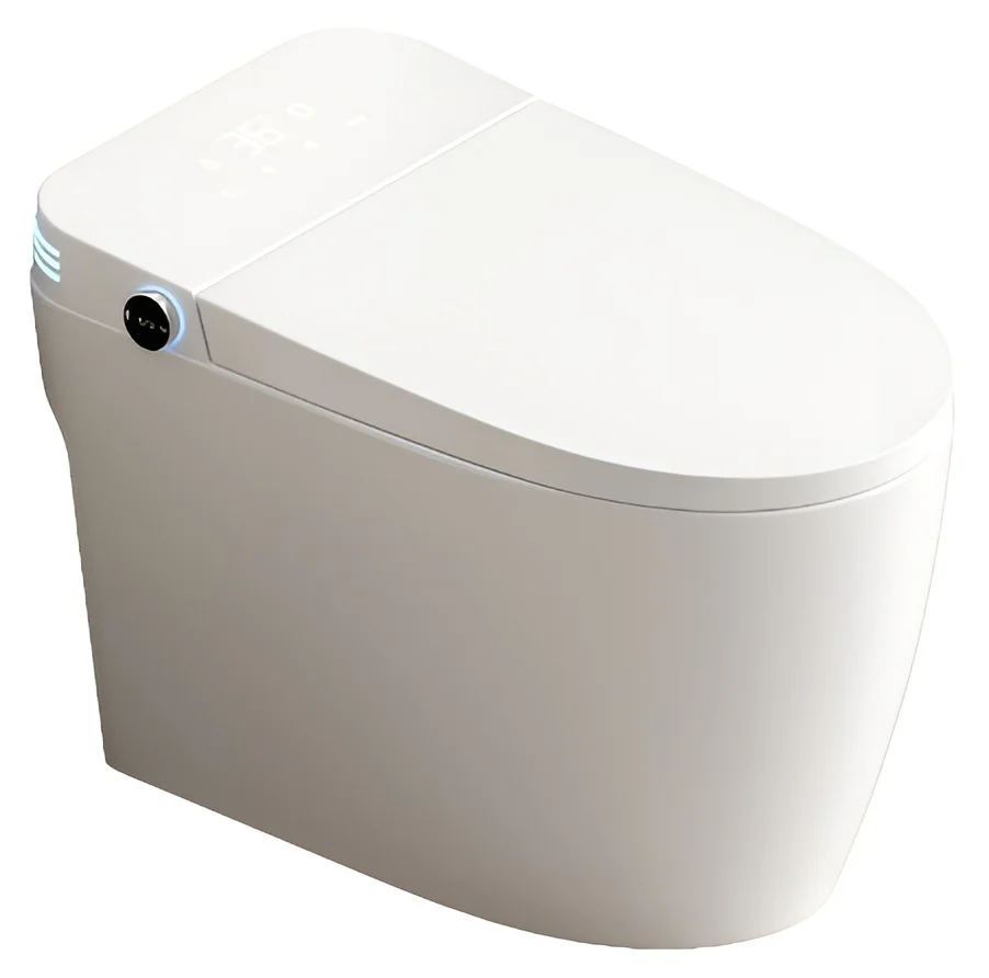Унитаз SantiLine SL-5035 электронный с биде, напольный, приставной, белый