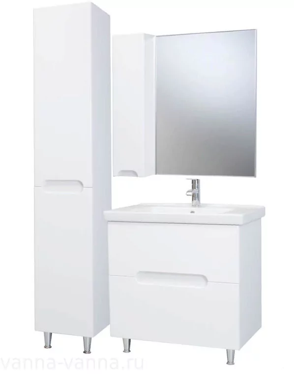 Тумба с раковиной Bellezza Андрэа 80 напольная, белая