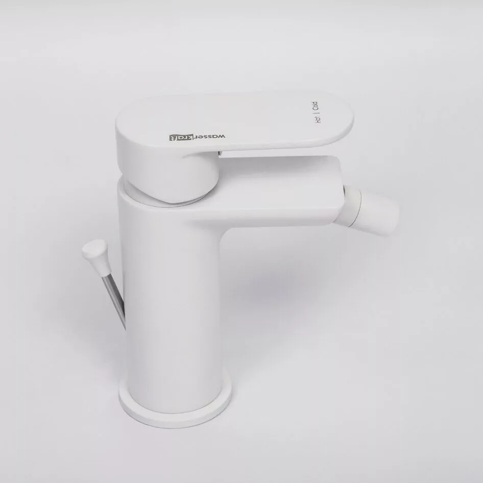 Смеситель для биде WasserKraft Mindel 8506 белый Soft-touch от магазина Vanna-Vanna.ru!