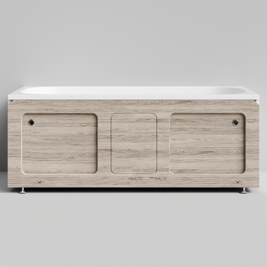 Экран под ванну Vod-ok Хит 150 раздвижной Дубослив ореховый светлый