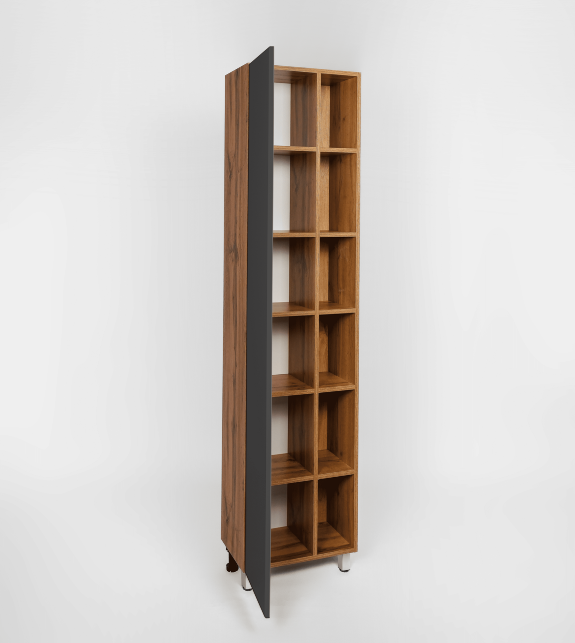 Пенал напольный Viant Бостон 45 L/R графит/дуб вотан