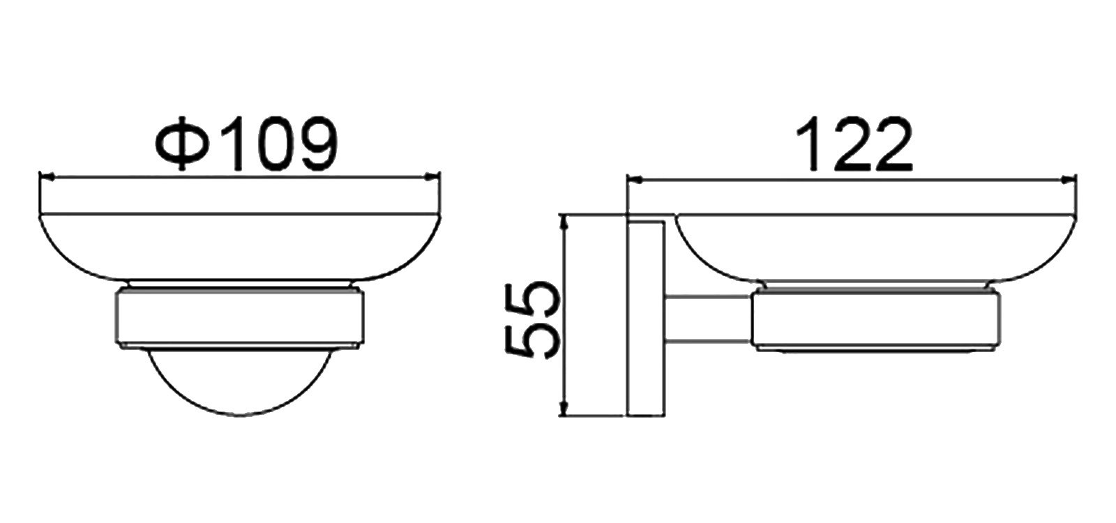 Мыльница Timo Saona 13021/13 никель