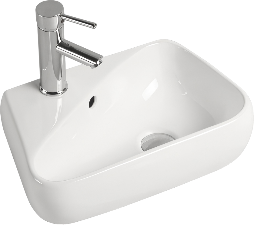Раковина SantiLine SL-2017 R накладная, белая