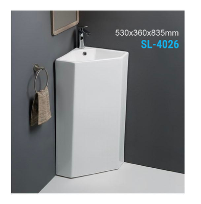 Раковина SantiLine SL-4026 керамическая напольная (моноблок)