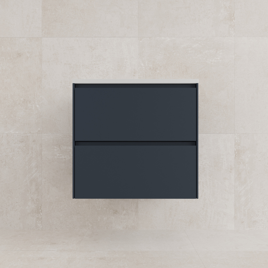 Тумба подвесная Style Line Лима 60 с раковиной Line 60, 2 ящика, графит