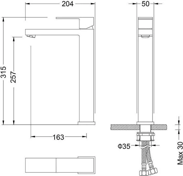 Смеситель для раковины Timo Selene 3061/00F хром