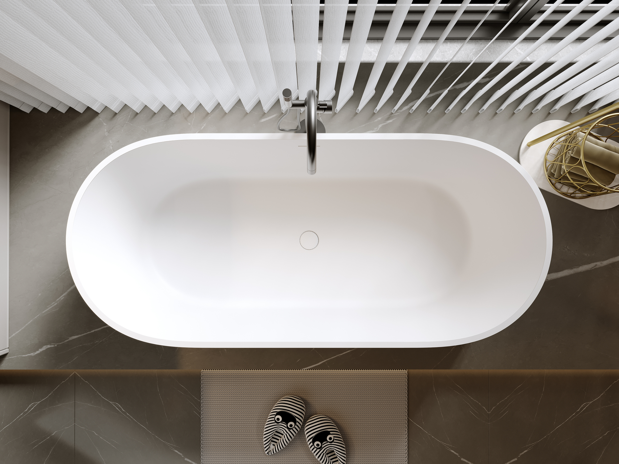 Ванна из искусственного камня Timo solid KIARA1680 (1680*740*550)