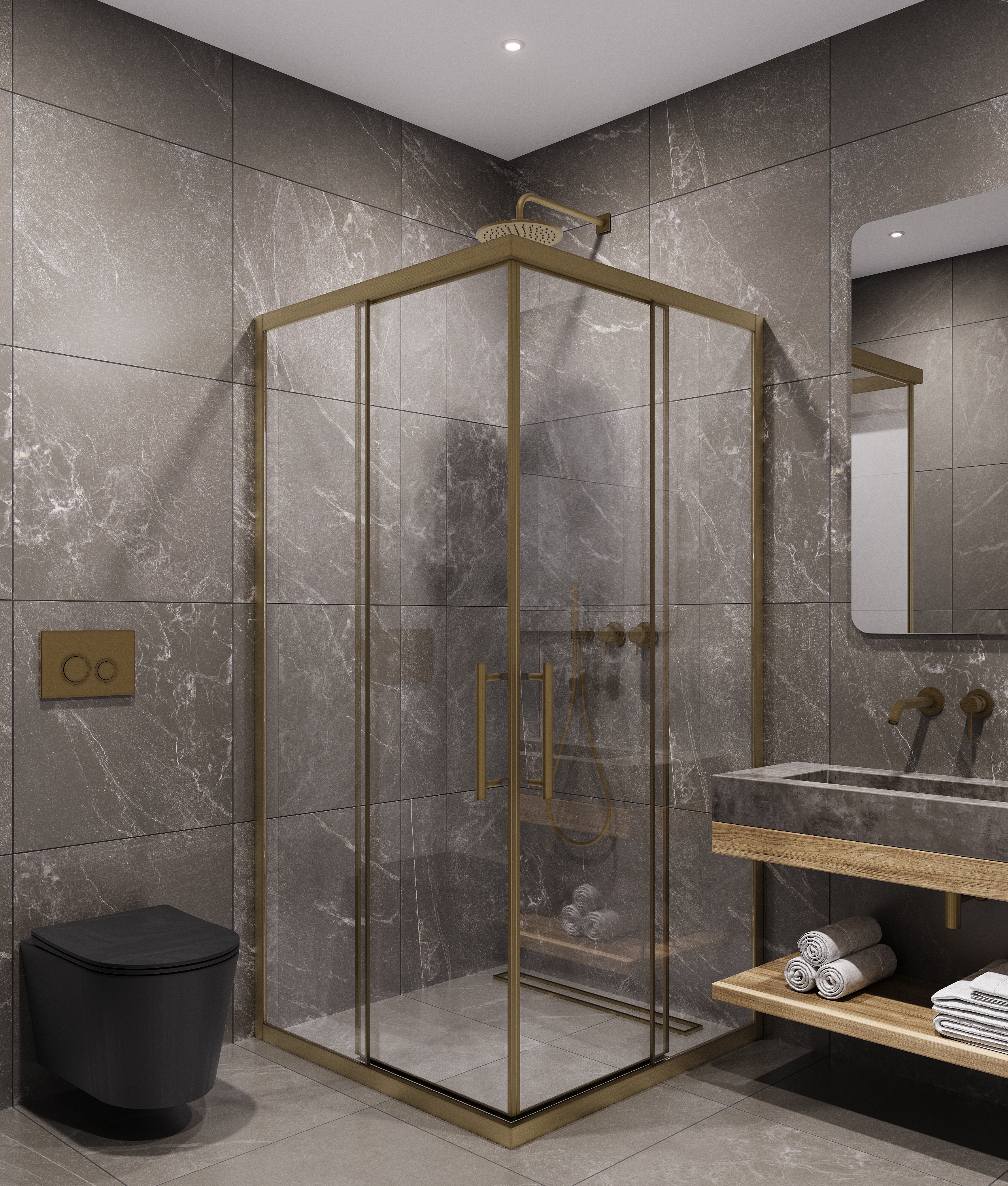 Душевой угол Timo TKSS-90/17C-8, 900*900*2000, профиль мат золото, стекло прозрачное 8 мм Душевой угол Timo TKSS-90/17C-8, 900*900*2000, профиль мат золото, стекло прозрачное 8 мм