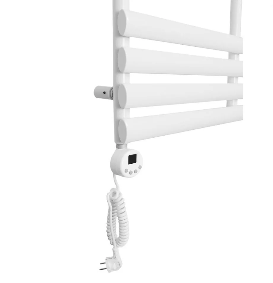 Полотенцесушитель электрический Domoterm Альфа П9 500х820 EL левый, белый матовый