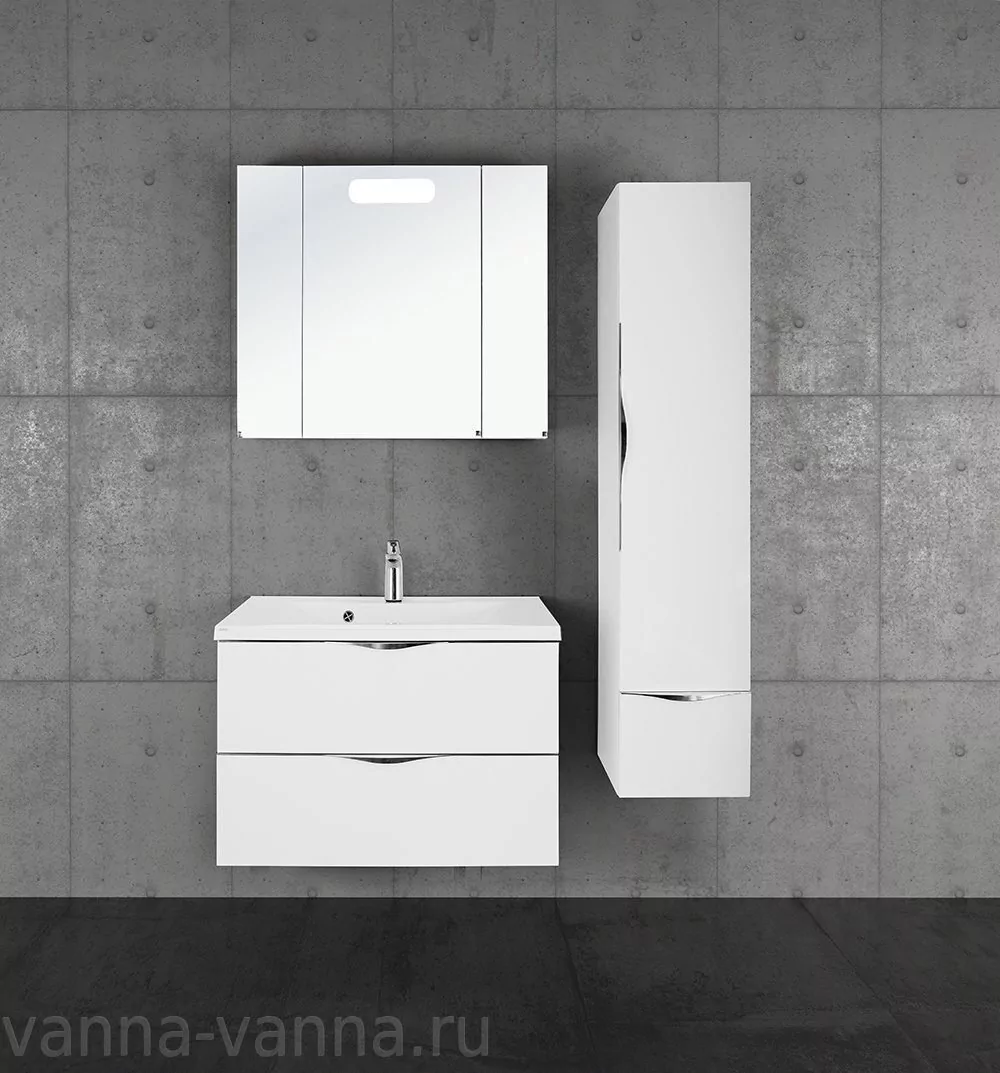 Пенал Vod-ok Марко 30 R/L 1 дверь с ящиком, подвесной, белый + 13 цветов, ручка хром или черный от магазина Vanna-Vanna.ru!