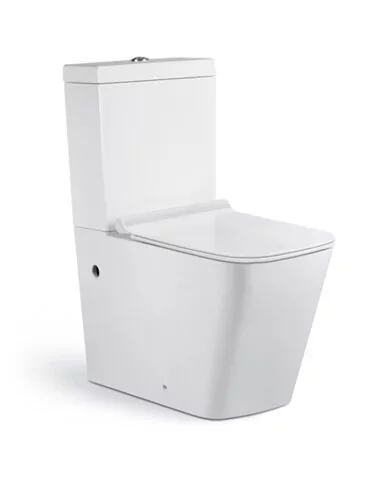 Унитаз Timo Rimless SOLI TK-301 напольный, с микролифтом, белый