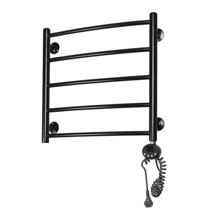 Полотенцесушитель электрический Domoterm Калипсо П5 500X500 ER правый, черный матовый