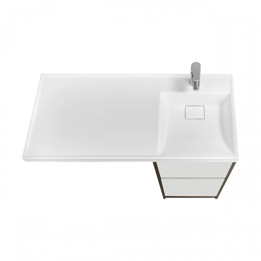 Тумбы под раковину AQUATON Лондри 40 Дуб Кантри/белый