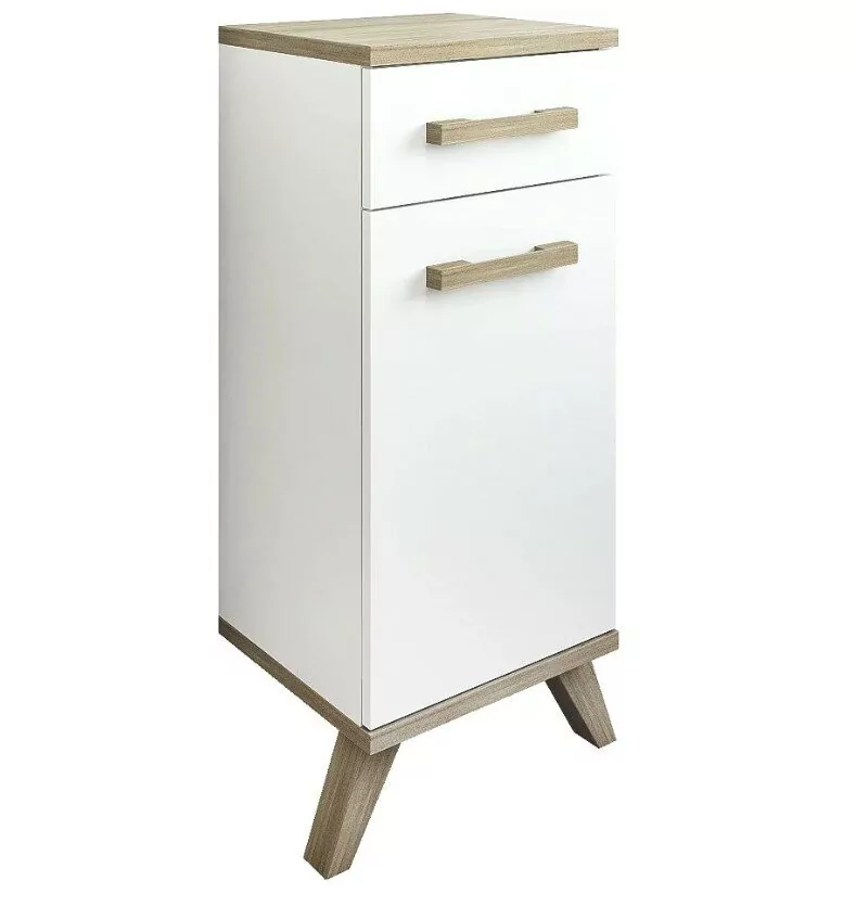 Тумбочка Sanflor Ингрид 30 R, белый матовый, швейцарский вяз