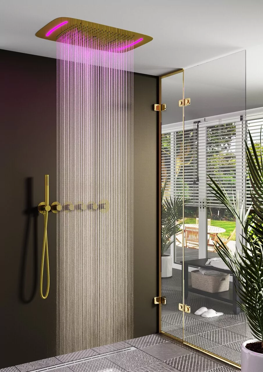 Душевой комплект Timo Saona SX-2319/17SM матовое золото