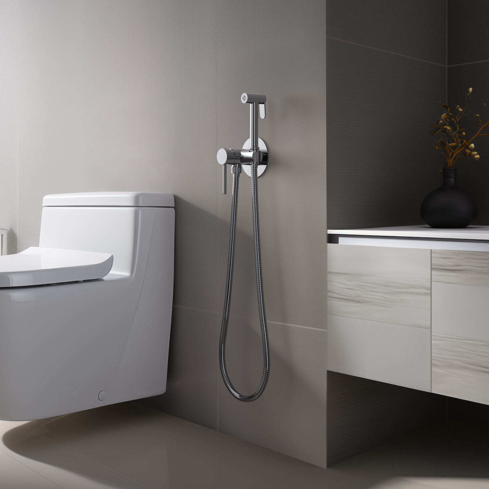 Смеситель встроенный с гигиеническим душем Timo Saona 2338/00SM хром