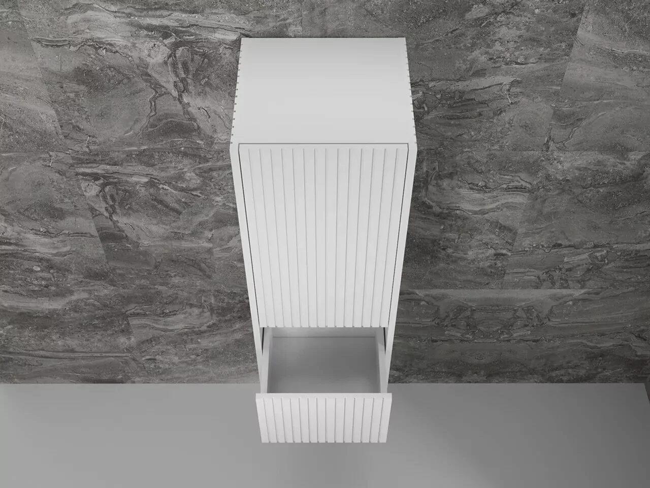 Пенал Style Line Стокгольм 36 R подвесной, белый софт