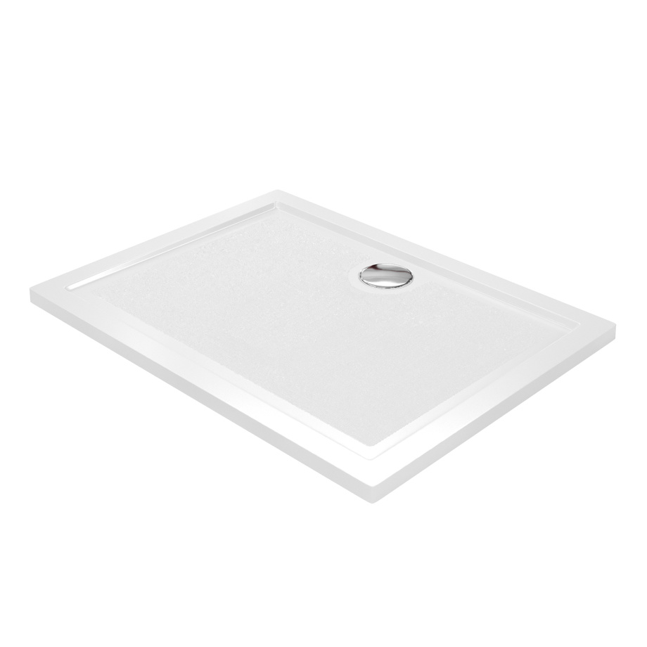 Поддон для душа WasserKraft Salm 27T07 120х90 прямоугольный, из искусственного камня, белый