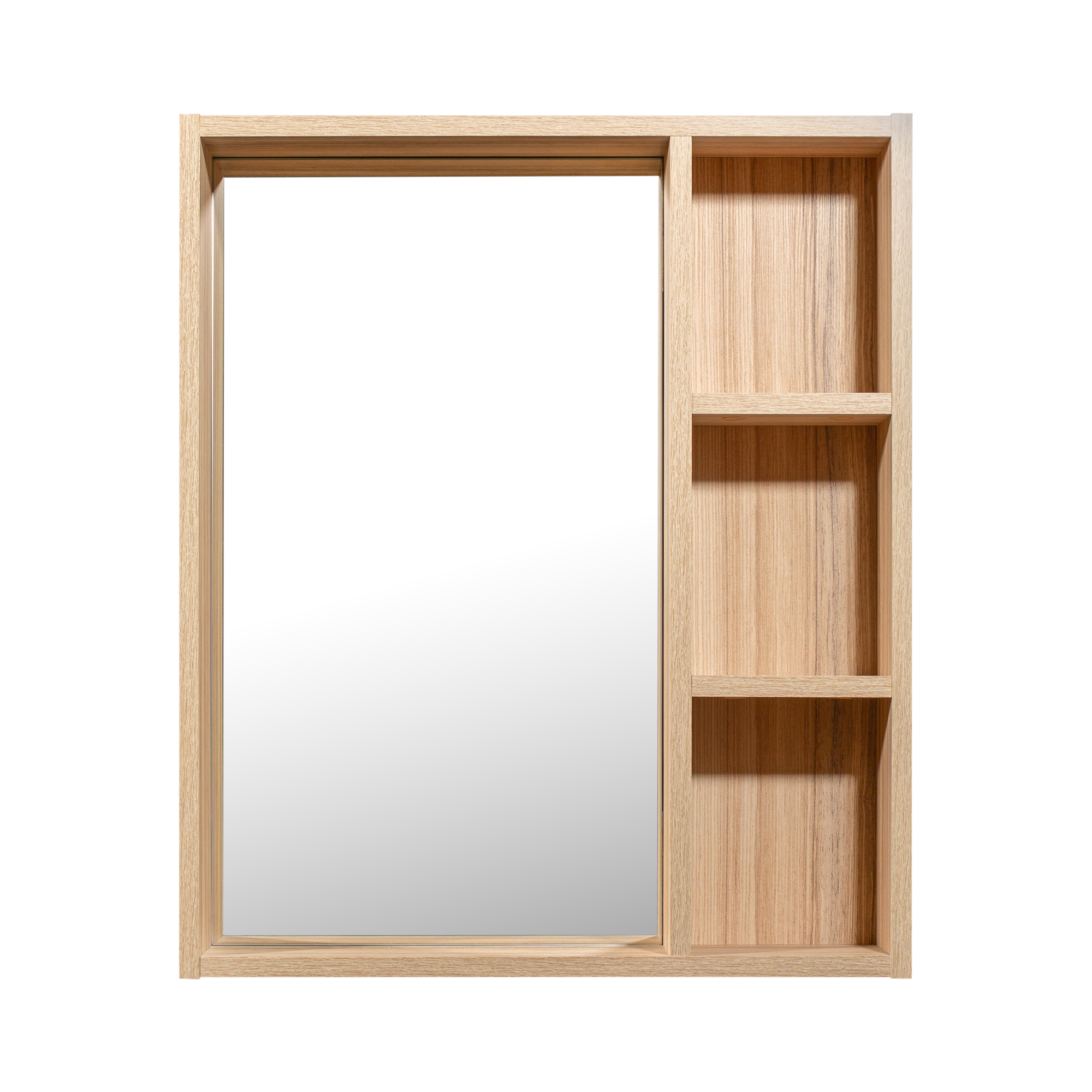 Зеркало-шкаф Runo Эко 55 универсальный, лиственница
