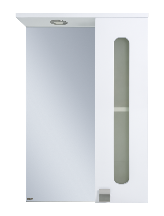 Зеркало со шкафчиком Misty Урал 50 R, белый