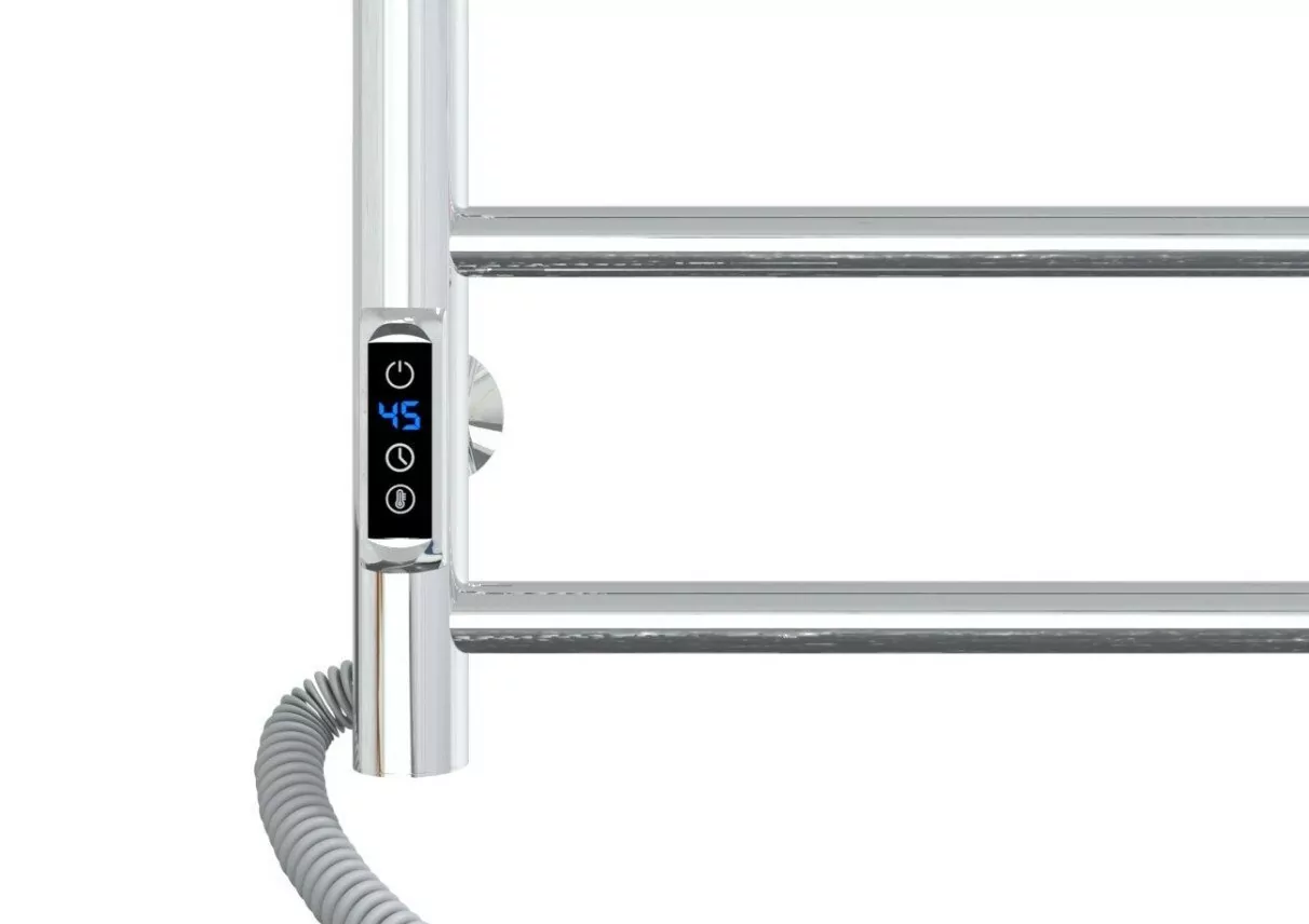 Полотенцесушитель электрический Laris Джаз П6 400х600 с терморегулятором, левый, хром