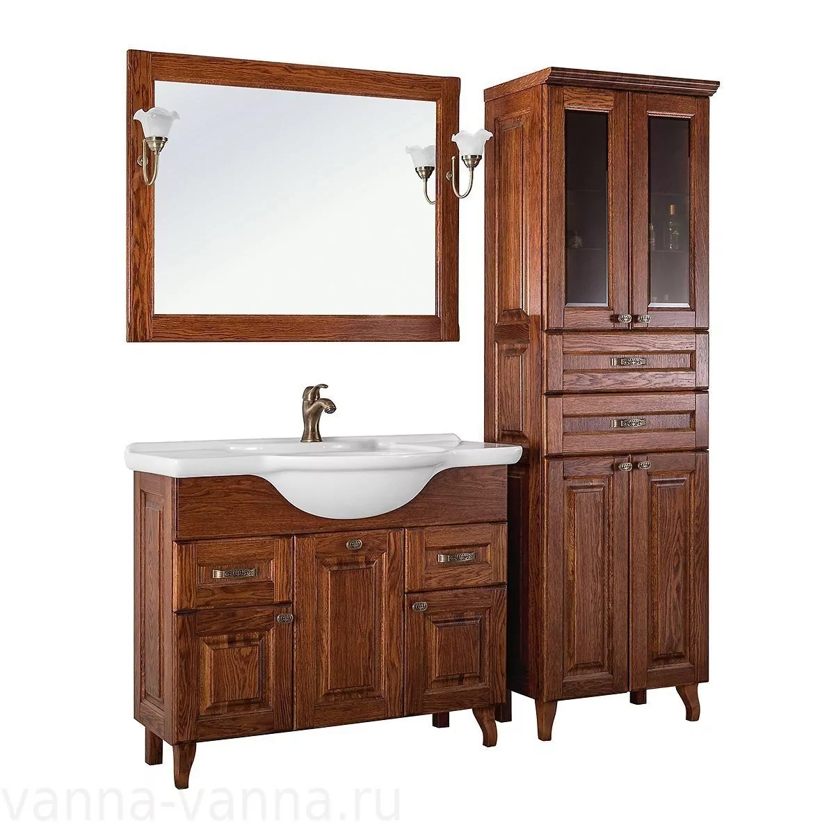 Тумба с раковиной Vod-ok Elite Дубини 105 напольная