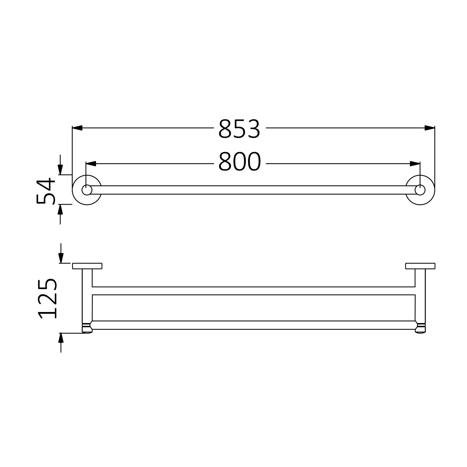 Полотенцедержатель двойной Timo Saona 13056/13 никель
