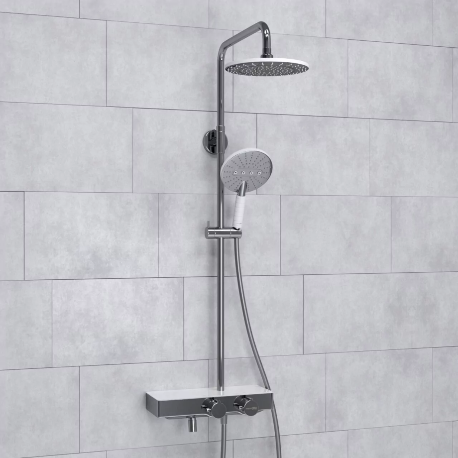 Душевая стойка WasserKraft A113.067.059.CH Thermo хром