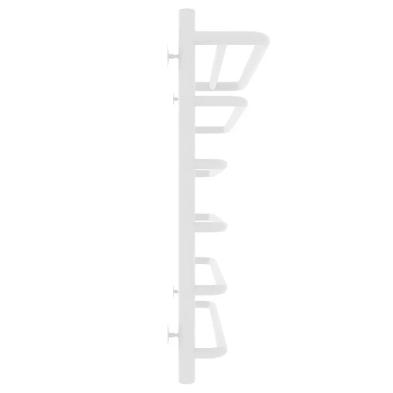 Полотенцесушитель водяной Laris Стандарт П6 500х700 с полкой, белый матовый