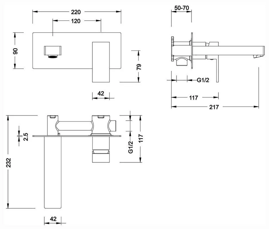 Смеситель для раковины Timo Selene 2071/03SM черный матовый