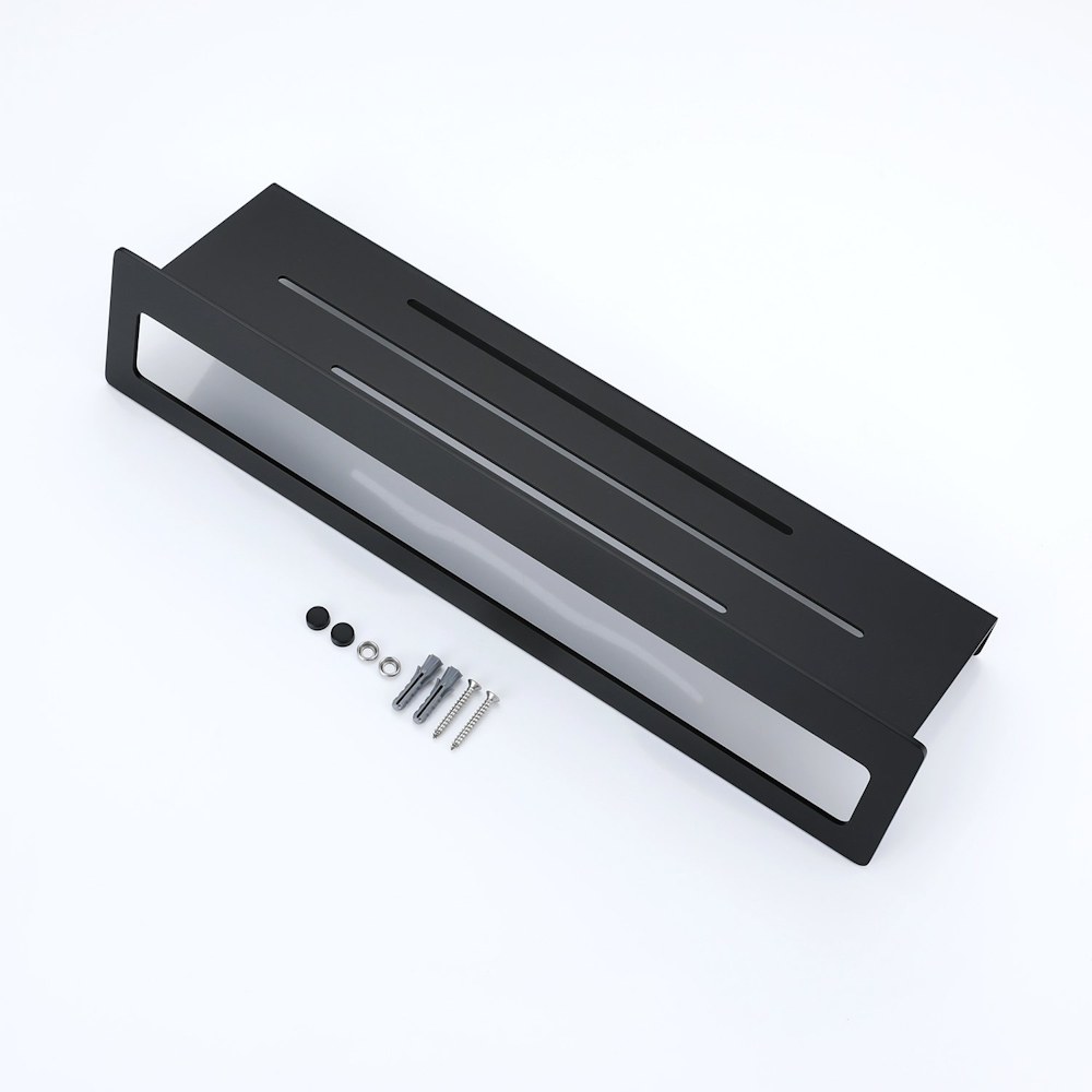 Полка с держателем полотенец Raglo R340.04.06, черный матовый от магазина Vanna-Vanna.ru!